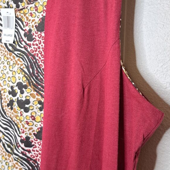 NEW Disney Parks Animal Kingdom Dress Red Side Authentic Size XXL - Picture 6 of 9